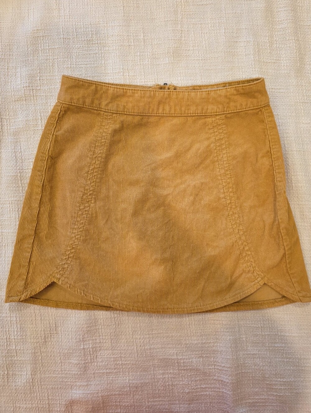 PacSun Yellow Corduroy Tulip Mini Skirt - Size 23